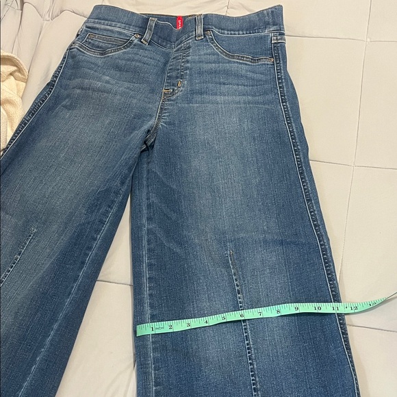 Spanx-Blue wide leg Denim Jeans size Medium - Picture 7 of 9
